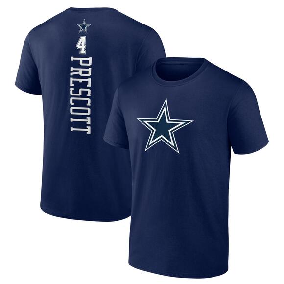 Other - Mens Dak Prescott Navy Dallas Cowboys Playmaker T Shirt 2 Sided
